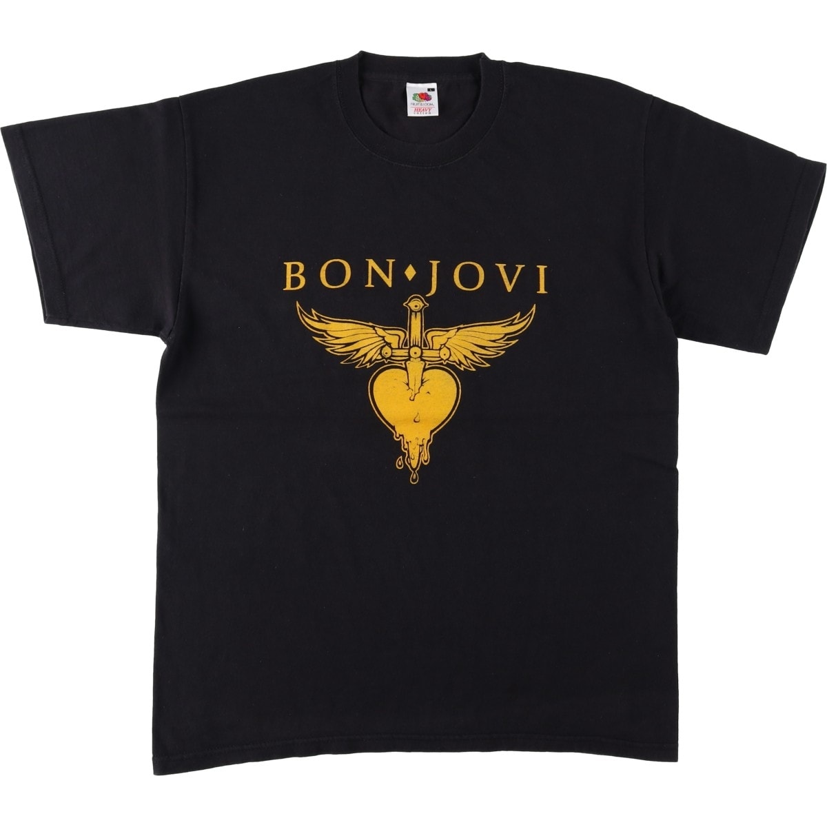 古着 フルーツオブザルーム FRUIT OF THE LOOM HEAVY COTTON BON JOVI ボンジョヴィ バンドTシャツ バンT メンズL相当/eaa618961