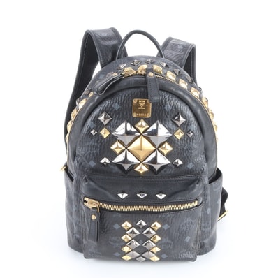 ■美品 MCM エムシーエム ヴィセトススタッズリュックサック