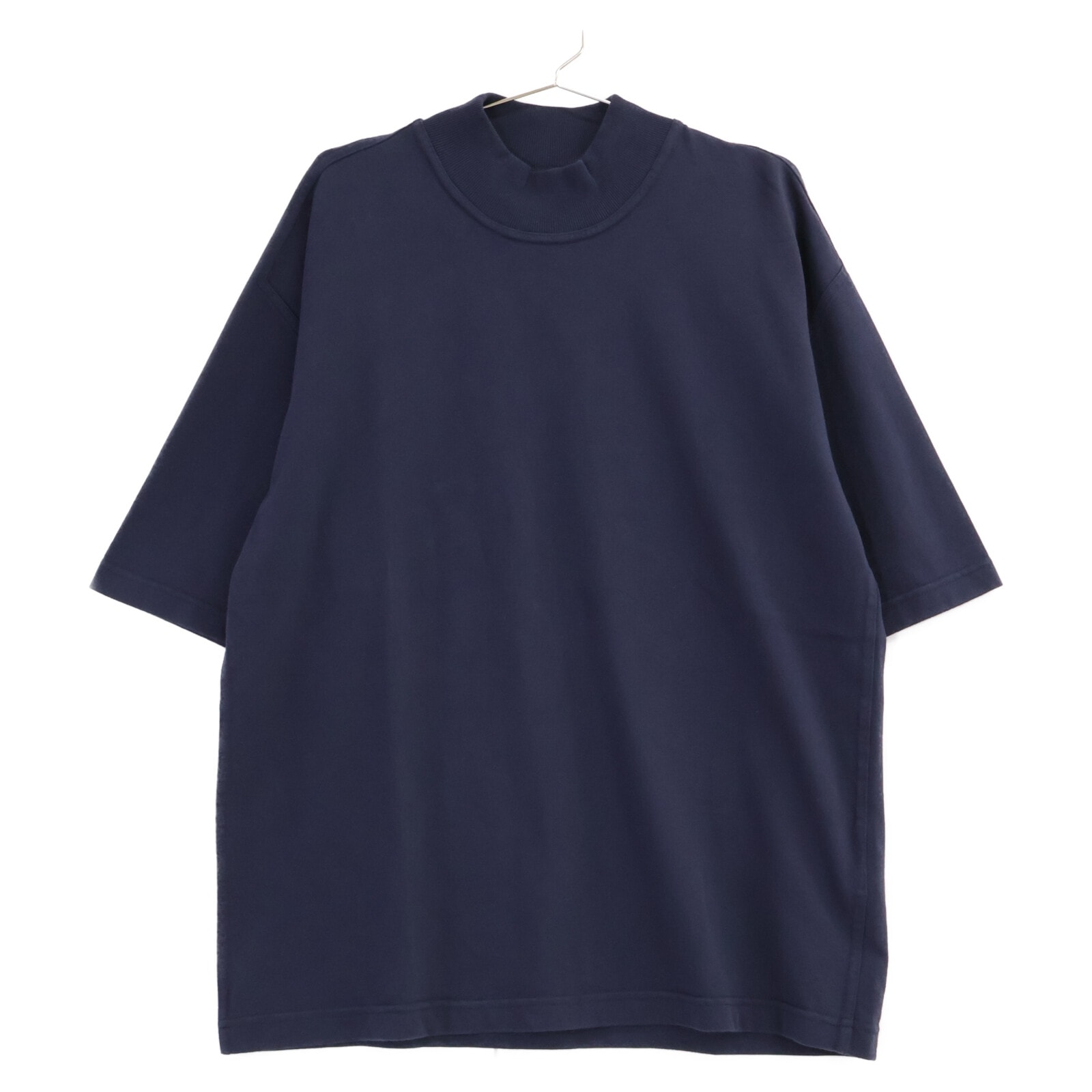 ボッテガヴェネタ 729327 ネイビー バックトライアングルデザイン モックネックTプルオーバーTシャツ M