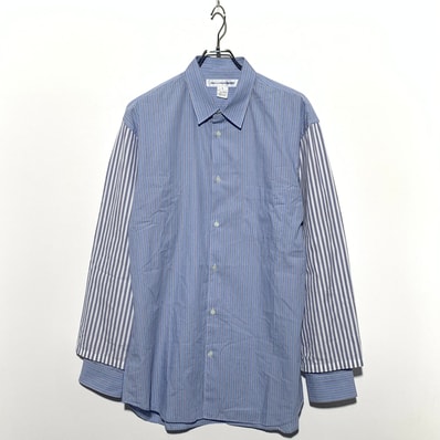 CDG Shirt Multi Stripe Shirt Blue