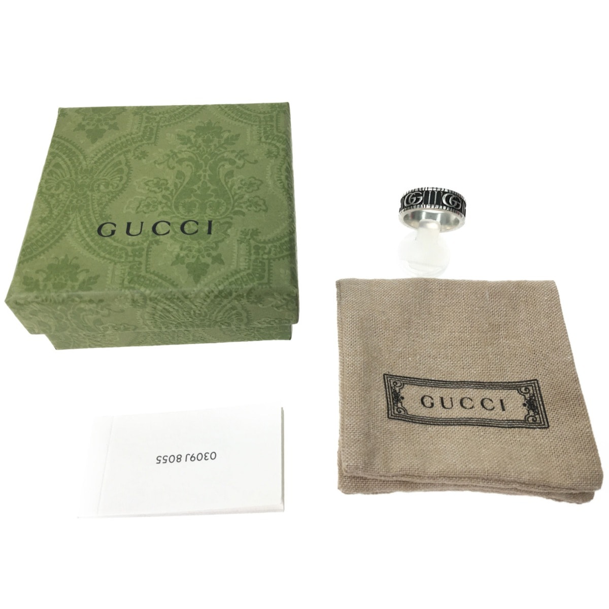 ▼▼GUCCI グッチ ダブルG シルバーリング 指輪 20号 DOUBLE G RING
