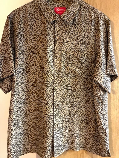 Supreme Leopard Silk S/S Shirt "Tan"