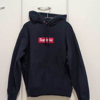 Supreme Box Logo Hooded Sweatshirt "Navy" (24FW)