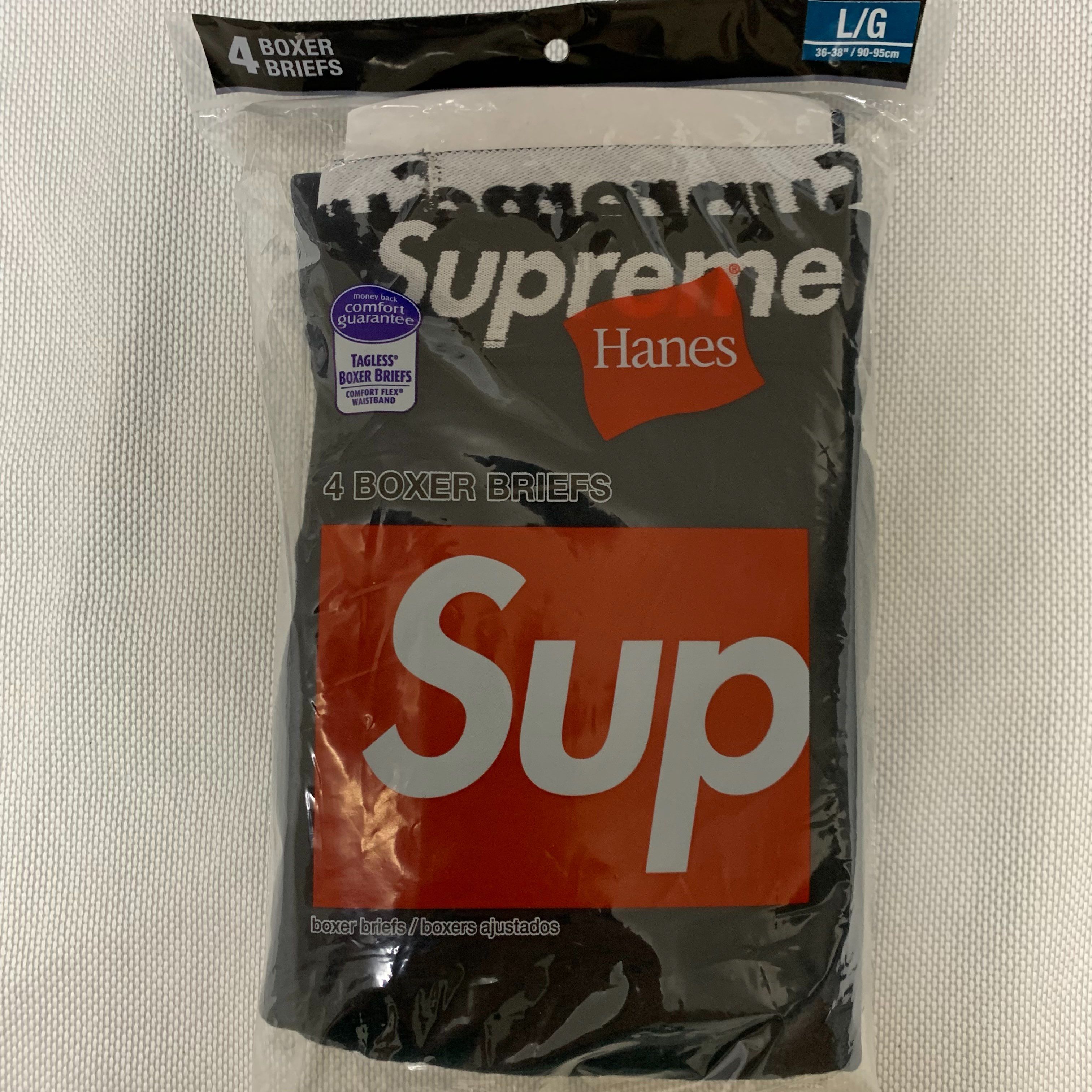 Supreme x Hanes Boxer Briefs (4 Pack) "Black"