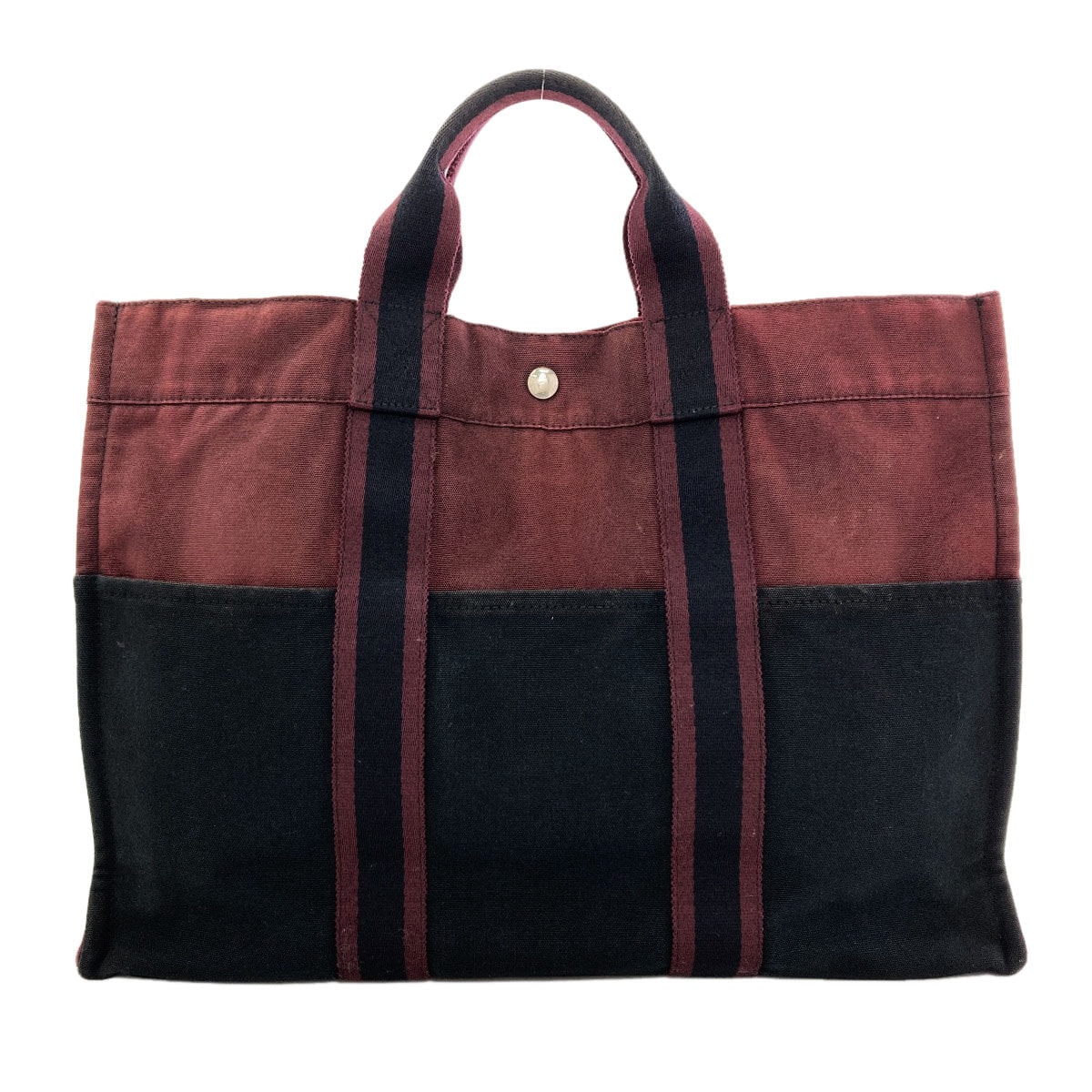 HERMES エルメス サックフール・トゥMM ハンドバッグ キャンバス レディース [中古]