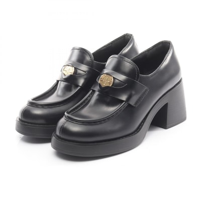 ミュウ ミュウ Miu Miu ローファー 靴 レザー レディース ブラック系 【中古】