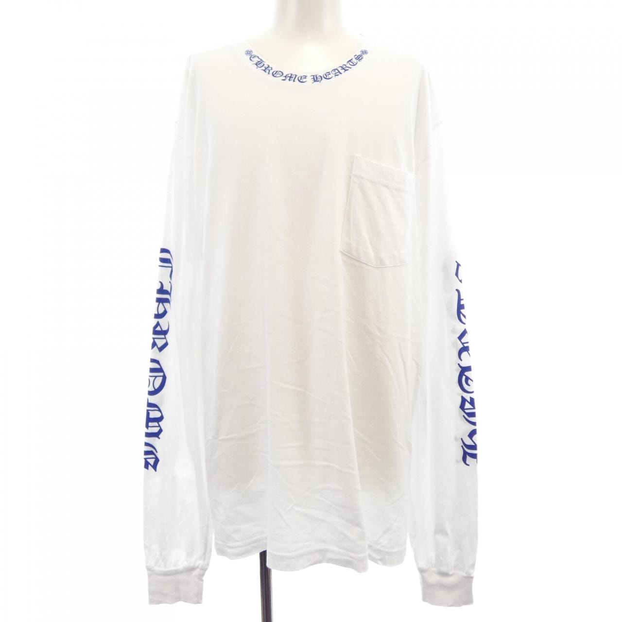 Chrome Hearts Neck Logo Pocket L/S Tee "White"