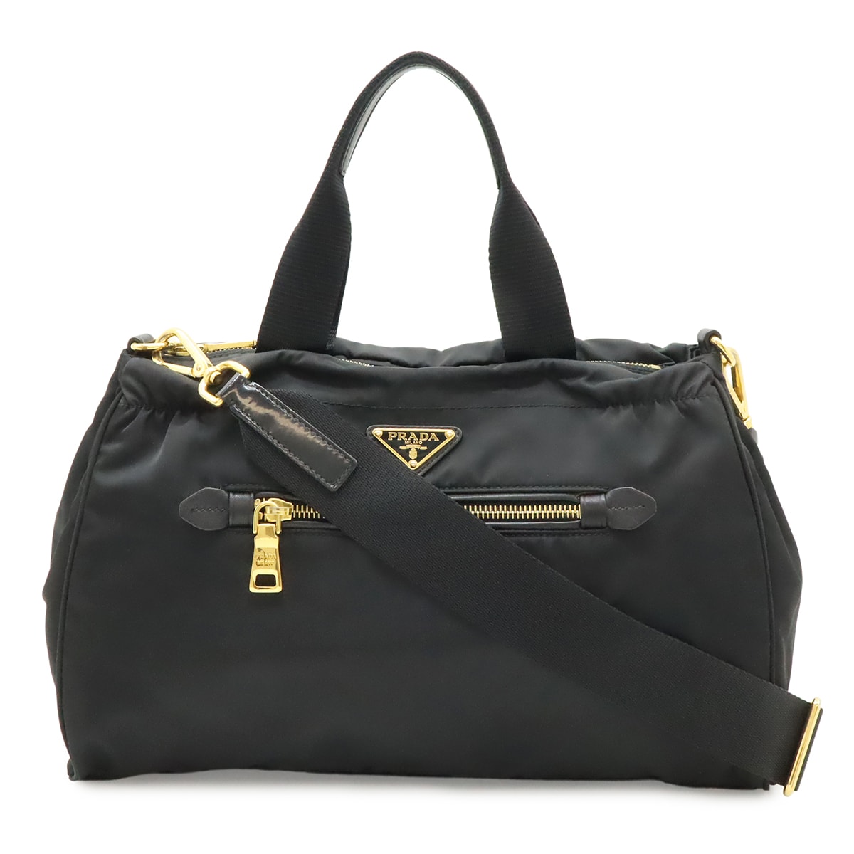 PRADA ブラック ショルダーバッグ ネロ BN1843 トライアングルロゴ