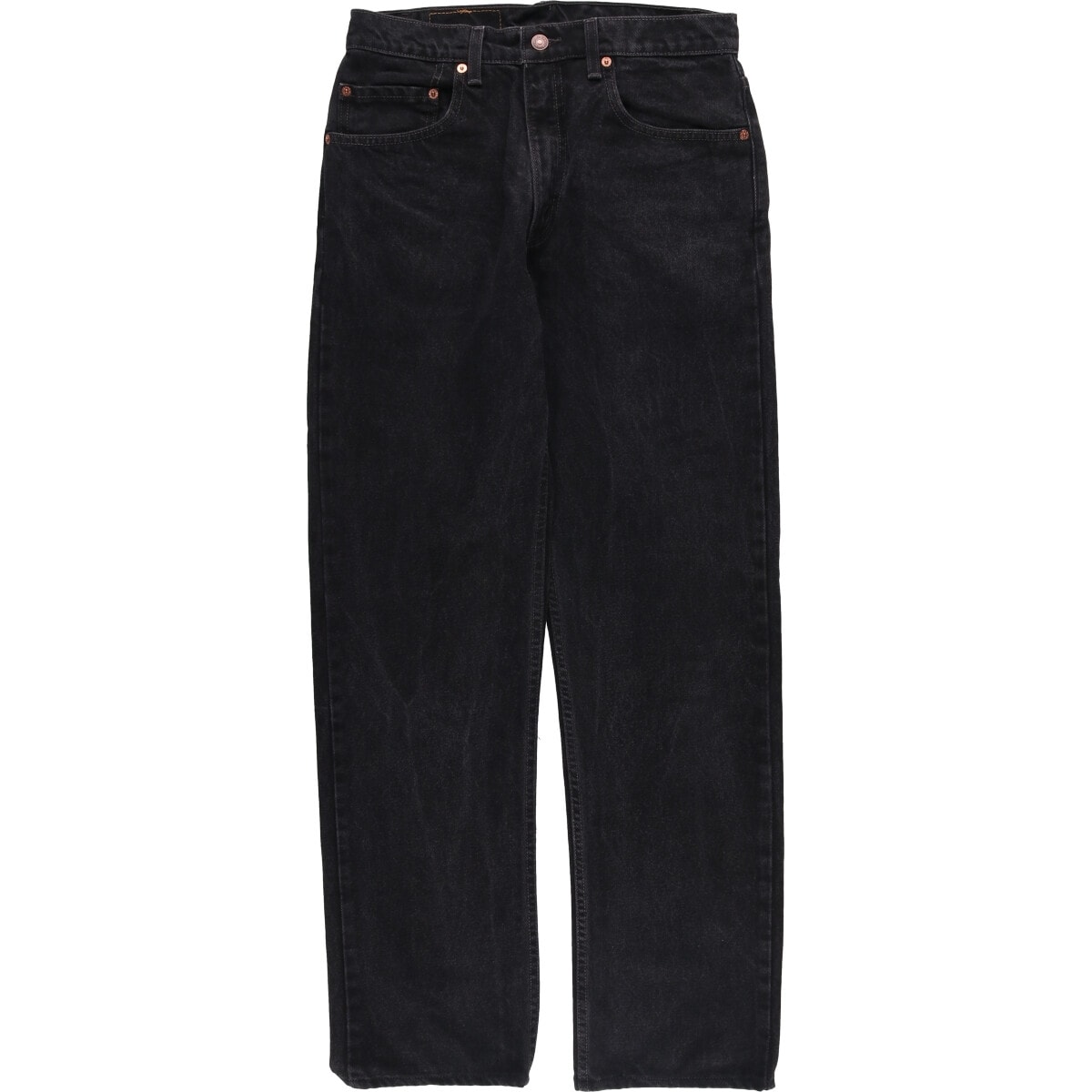 古着 リーバイス Levi's 505 REGULAR FIT STRAIGHT LEG ブラックデニム テーパードデニムパンツ メンズw30相当/eaa570478