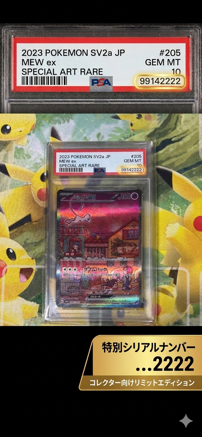 状態A】ミュウex SAR[SV2a 205/165](強化拡張パック「ポケモンカード