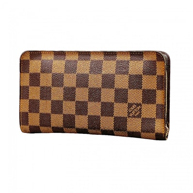 【6dd4703】ルイヴィトン 長財布 ダミエ ポルトモネジップ N61728 エベヌ【中古】メンズ レディース ユニセックス