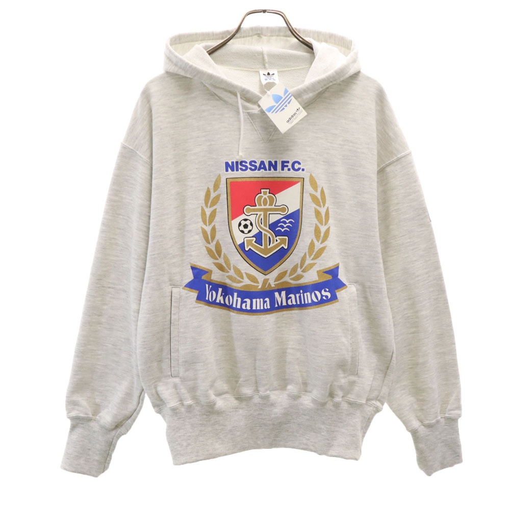 adidas Originals アディダスオリジナルス 80s デサント製 ヴィンテージ 横浜マリナーズ 長袖 スウェットパーカー O グレー サッカー F.C