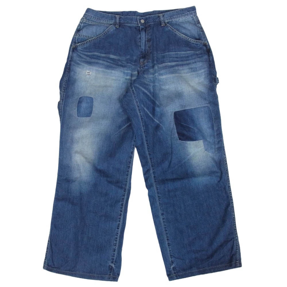 NEIGHBORHOOD ネイバーフッド 25SS 251SPNH-PTM03 SAVAGE LW DENIM PAINTER PANTS サベージ デニム ペインター パンツ インディゴブルー系 XL【中古】