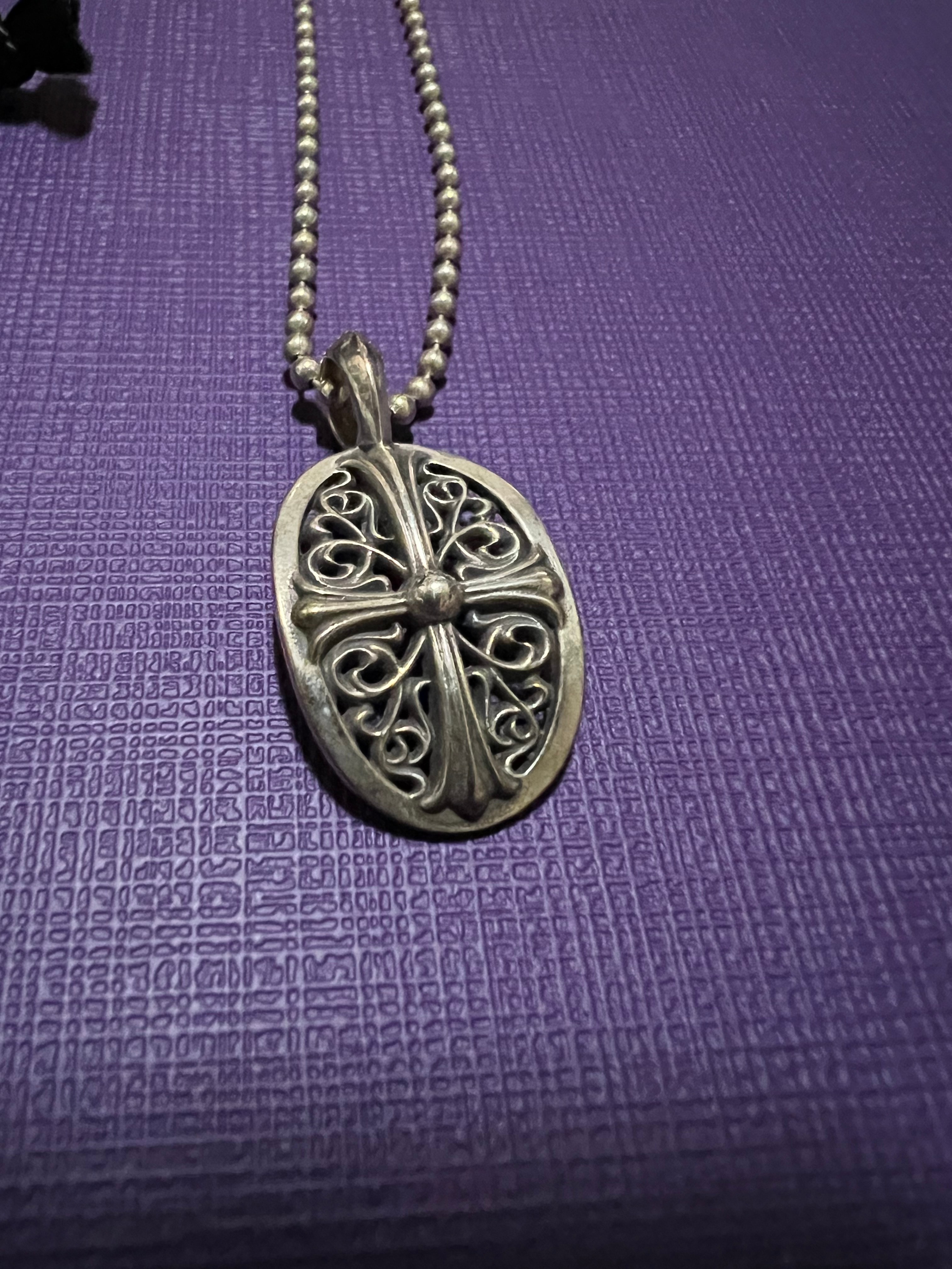 Chrome Hearts Classic Oval Pendant Top "Silver"