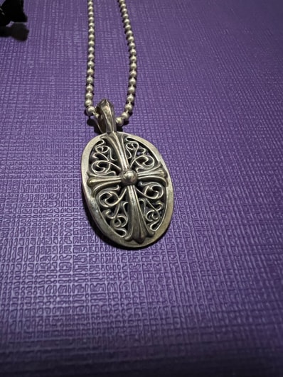 Chrome Hearts Classic Oval Pendant Top "Silver"