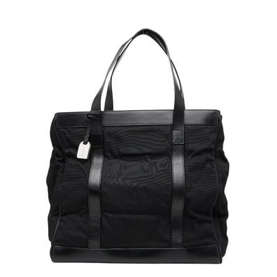 グッチ ハンドバッグ トートバッグ 002 3754 0404 ブラック ナイロン キャンバス レザー メンズ GUCCI 【中古】