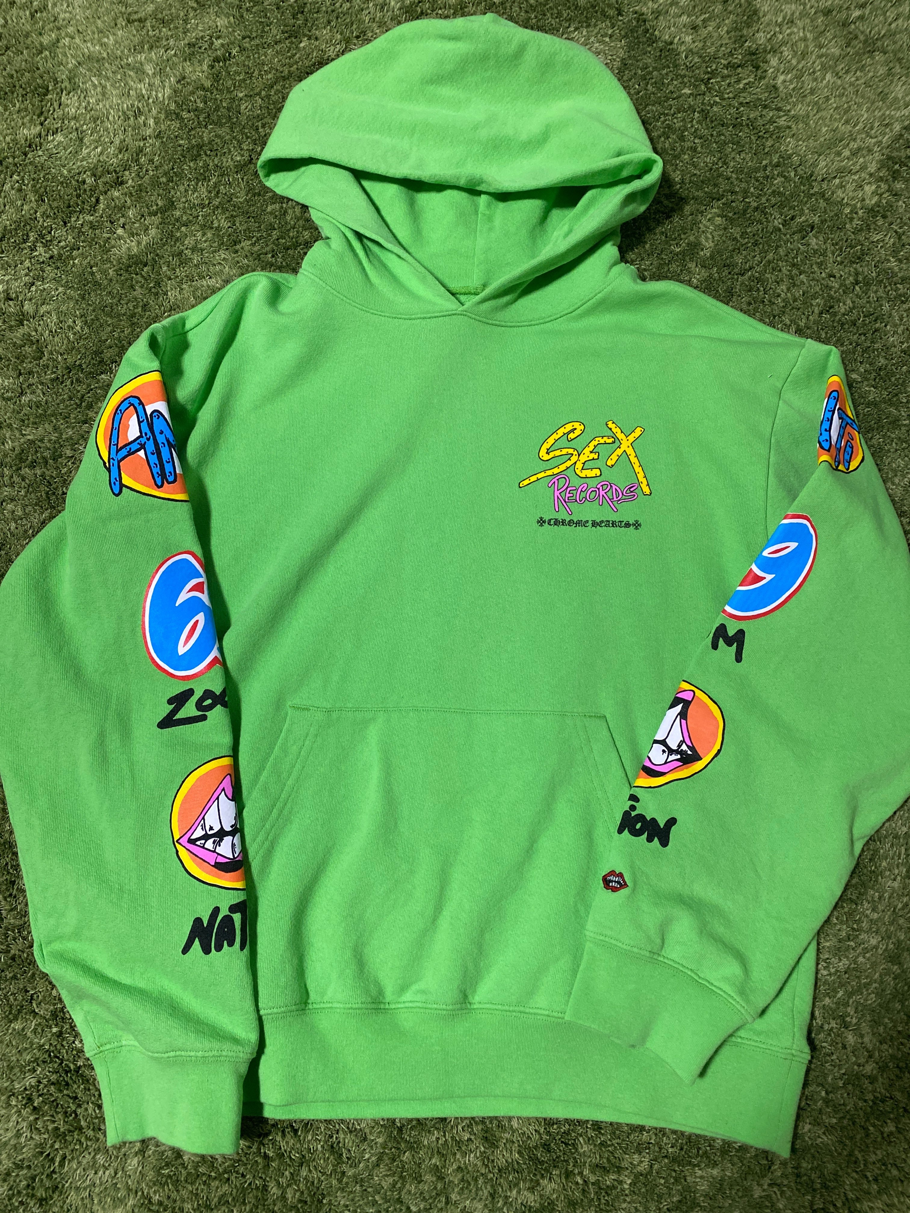 Chrome Hearts Matty Boy Sex Records Hoodie "Citrus"