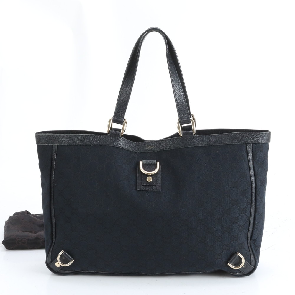 ■美品 グッチ GGキャンバスアビー 141472 トート バッグ