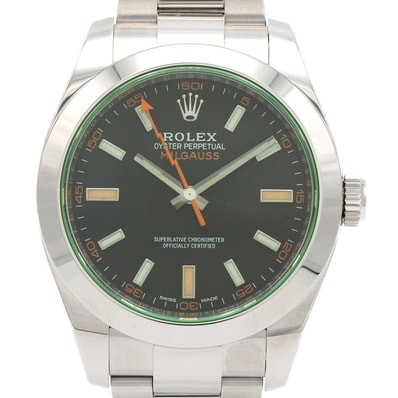 ロレックス ミルガウス 116400GV SS 自動巻 ランダム番