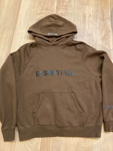 FEAR OF GOD ESSENTIALS / SSENSE 3D Silicon Applique Pullover Hoodie "Rain Drum"