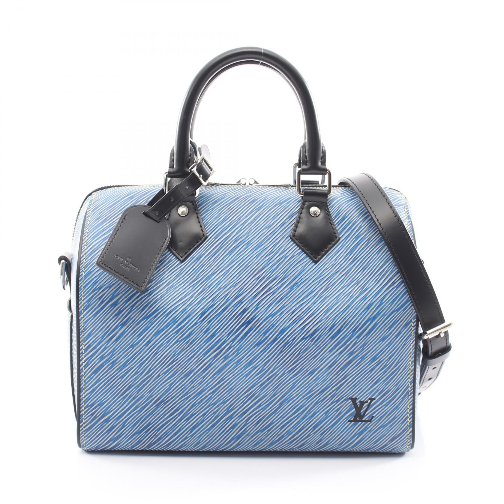 ルイ・ヴィトン LOUIS VUITTON スピーディバンドリエール 25 2WAY ハンドバッグ バッグ レザー エピ レディース ブルー系 / ブラック系 M51280 【中古】