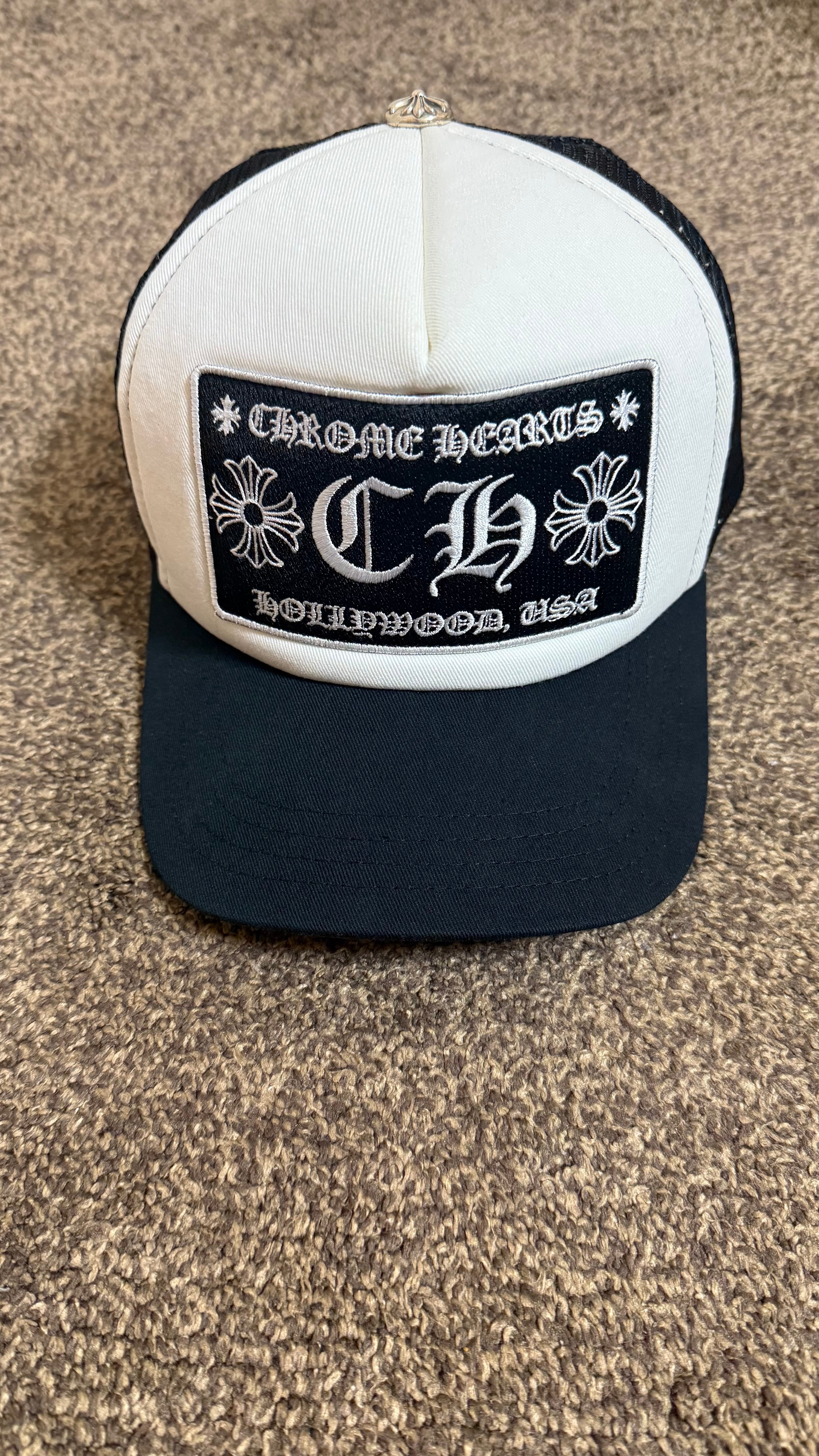 Chrome Hearts Trucker Cap CH "Black/White"