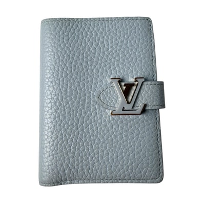 ルイヴィトン LOUIS VUITTON ヴェルティカルコンパクトウォレット カプシーヌ 二つ折り財布 M83572 IC レディース