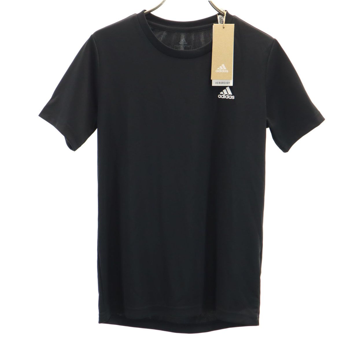 未使用 adidas アディダス トレーニング 半袖 Tシャツ 150 黒 AEROREADY