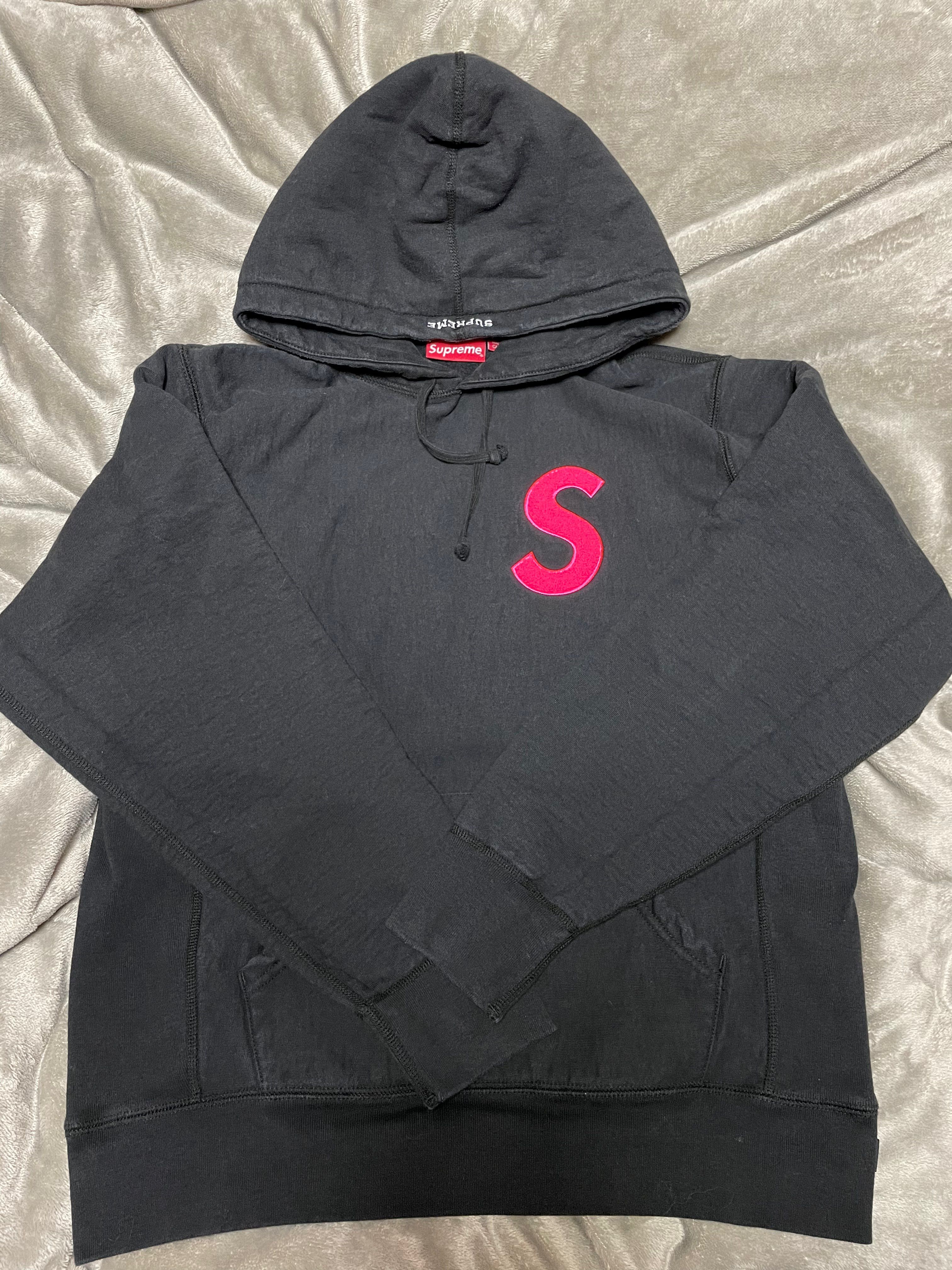 Supreme S Logo Hooded Sweatshirt "Black" (19FW)