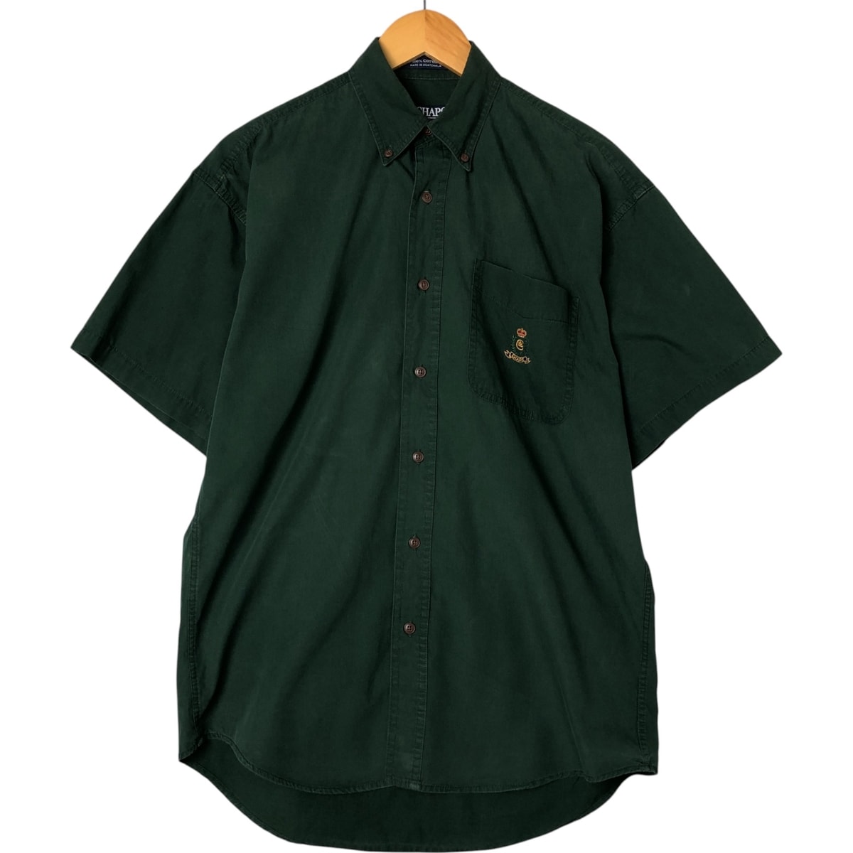 古着 90年代 ラルフローレン Ralph Lauren CHAPS チャップス 半袖 ボタンダウンシャツ メンズM相当 ヴィンテージ/eaa557791