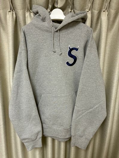 Supreme S Logo Hooded Sweatshirt "Heather Grey" (22FW)