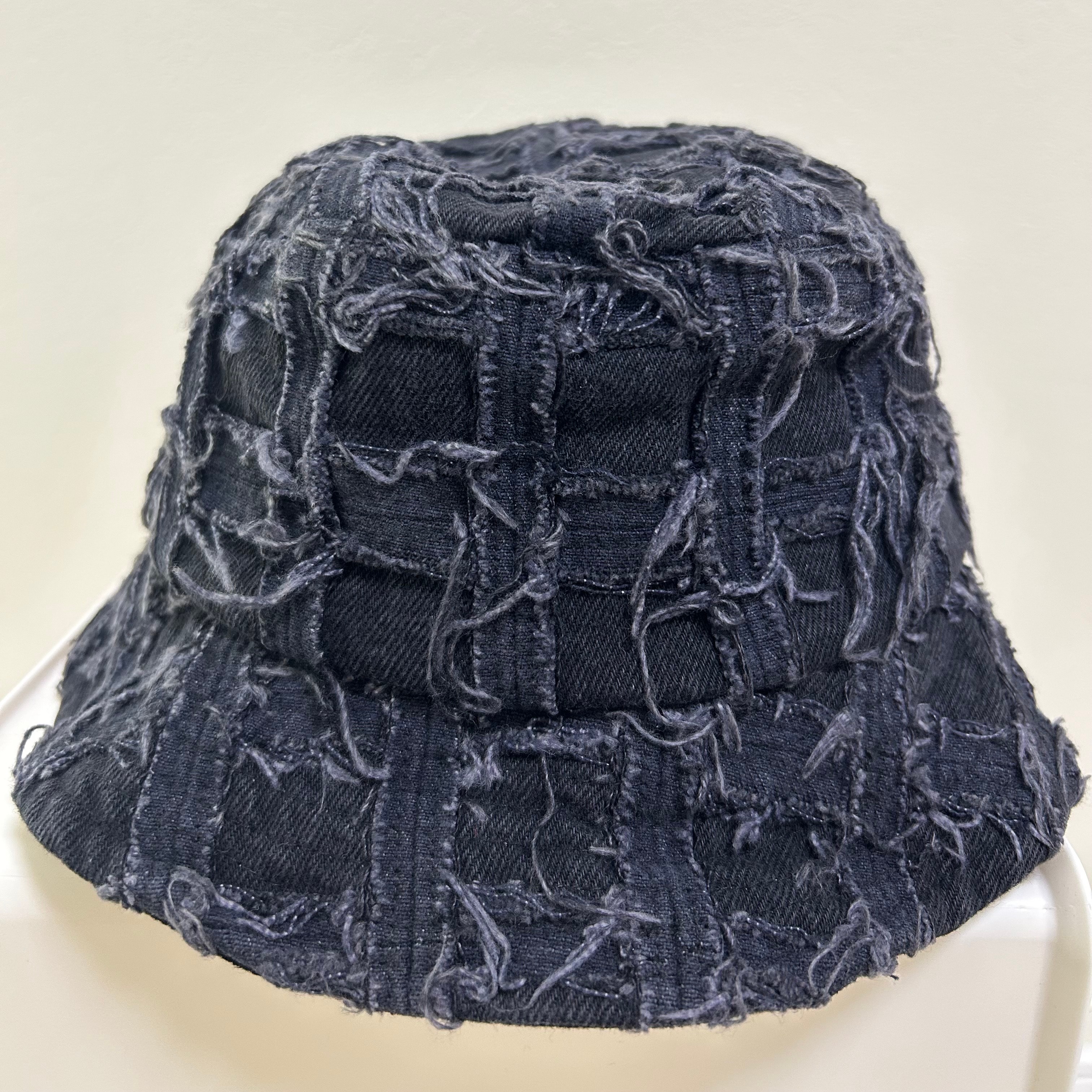 Supreme Frayed Patchwork Denim Crusher "Washed Black"