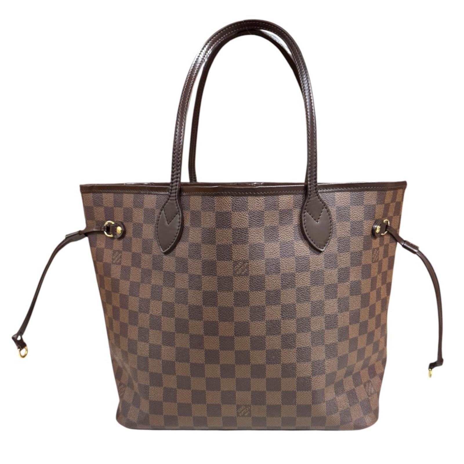 ルイヴィトン ネヴァーフルMM ダミエ トートバッグ ダミエキャンバス N51105 ブラウン レディース LOUIS VUITTON  中古