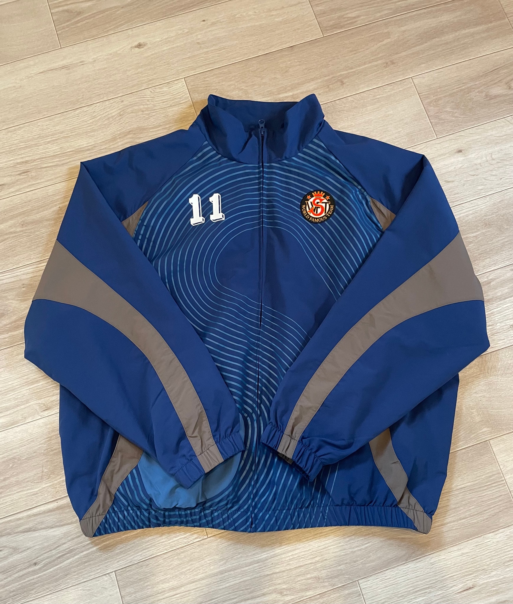 Supreme S Logo Track Jacket "Navy"
