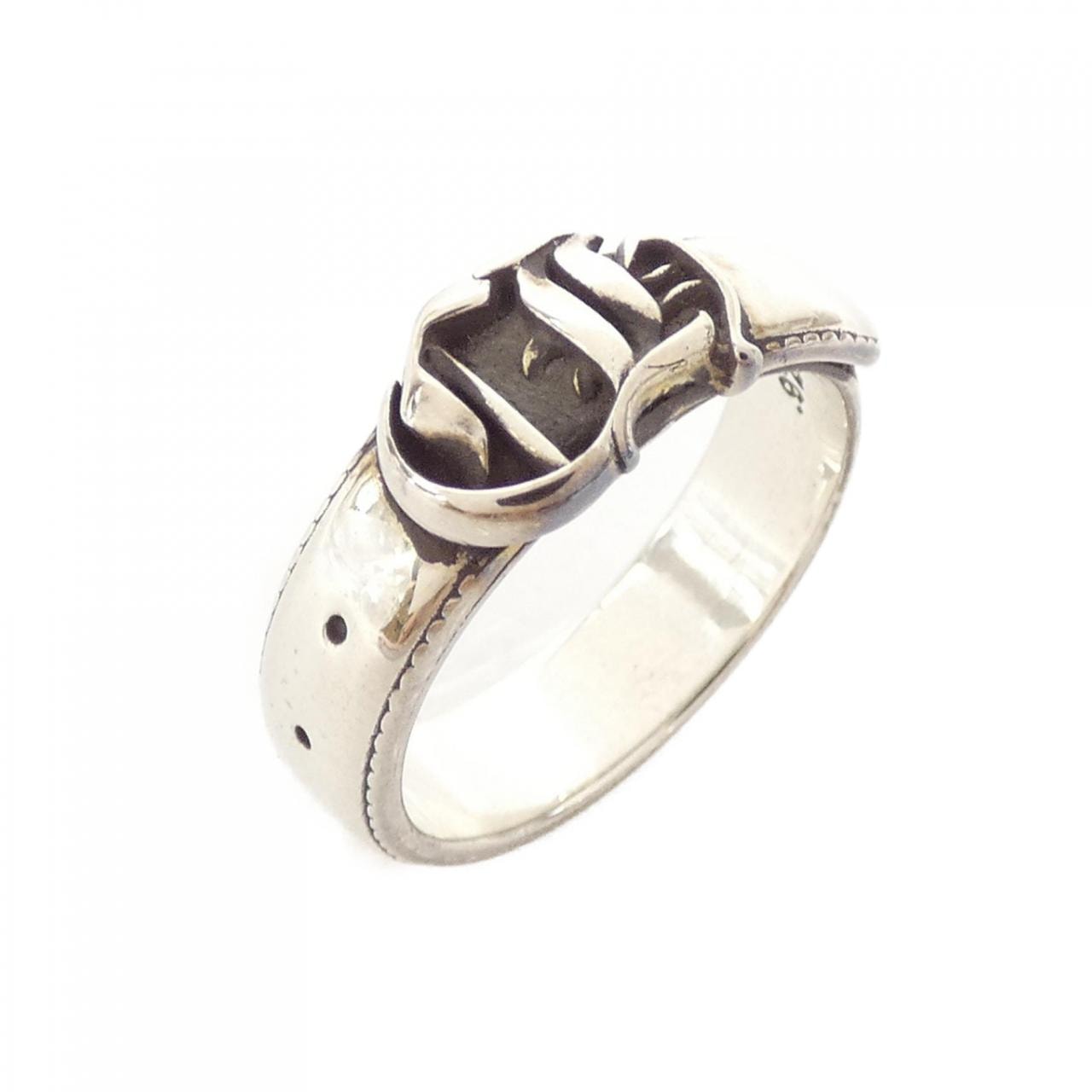 Chrome Hearts Belted CH Logo Small Ring "Silver"