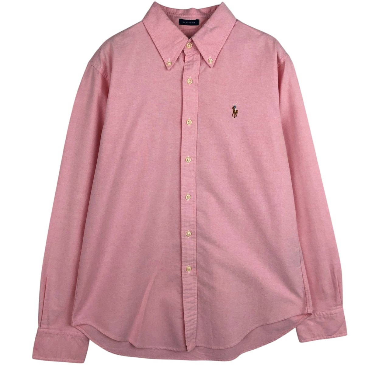 古着 ラルフローレン Ralph Lauren CLASSIC FIT クラシックフィット 長袖 ボタンダウンシャツ レディースM相当/eaa631825