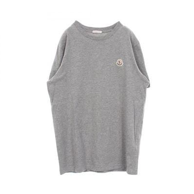 モンクレール MONCLER ロゴワッペン 半袖Tシャツ 衣料品 トップス コットン メンズ グレー系 8C00052 【中古】