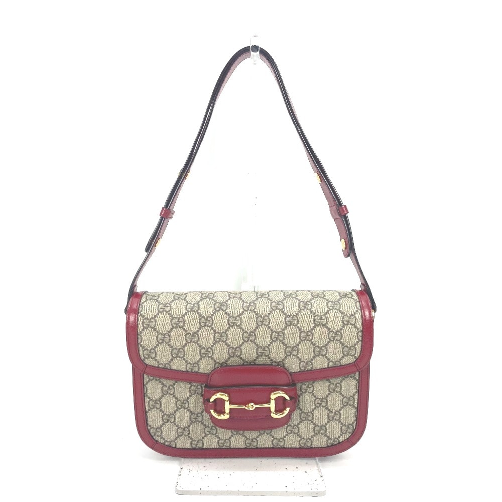 グッチ GUCCI ホースビット 1955 602204 GGスプリーム カバン 肩掛け ショルダーバッグ GGスプリームキャンバス ベージュ 新品同様