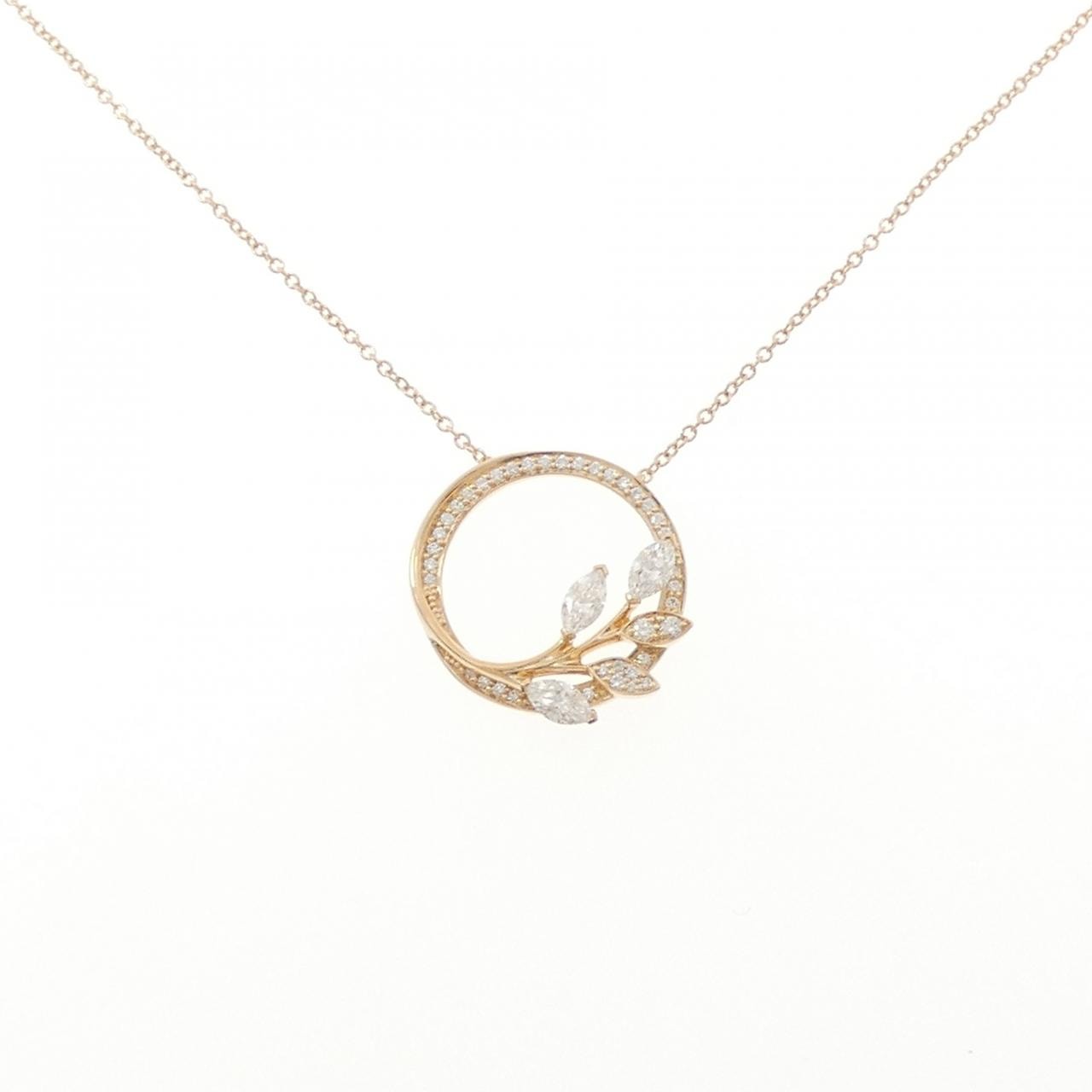 ティファニー ヴァインサークル スモール ネックレス 0.39CT