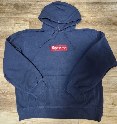 Supreme Box Logo Hooded Sweatshirt "Navy" (24FW)