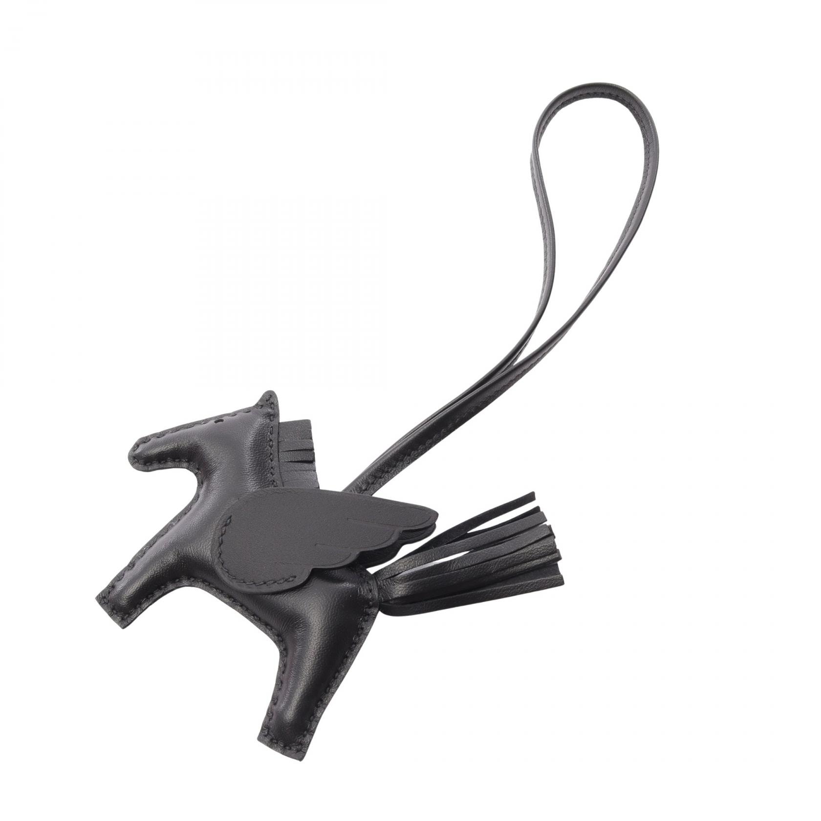 エルメス HERMES ロデオペガサスPM ソーブラック チャーム アクセサリー アニョーミロ / ヴォースイフト アニョーミロ K刻印(2025年製造) レディース ブラック系 【中古】