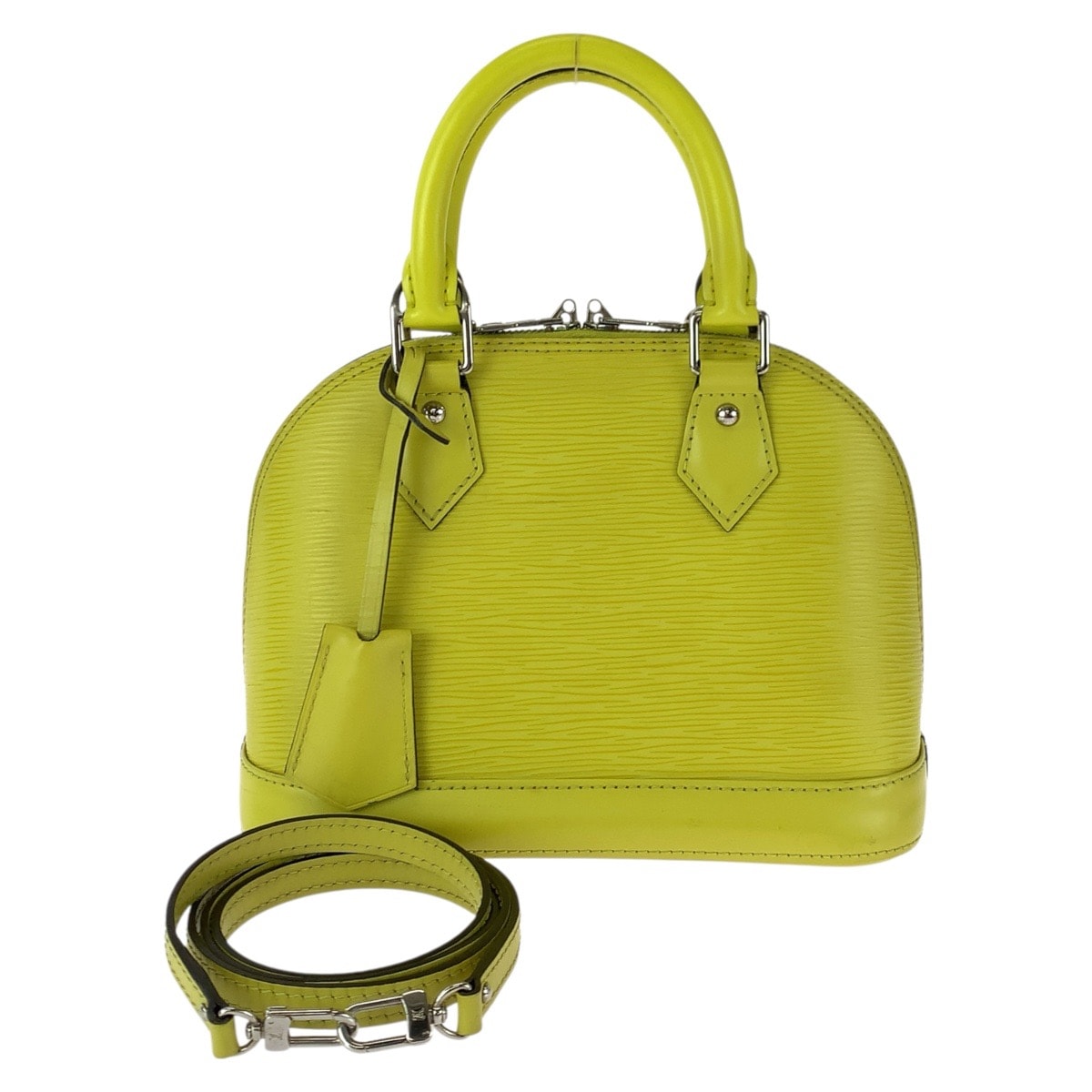 美品 LOUIS VUITTON ルイヴィトン エピ アルマBB イエロー シルバー金具 レザー ハンドバッグ ショルダーバッグ 2way 601205 【中古】