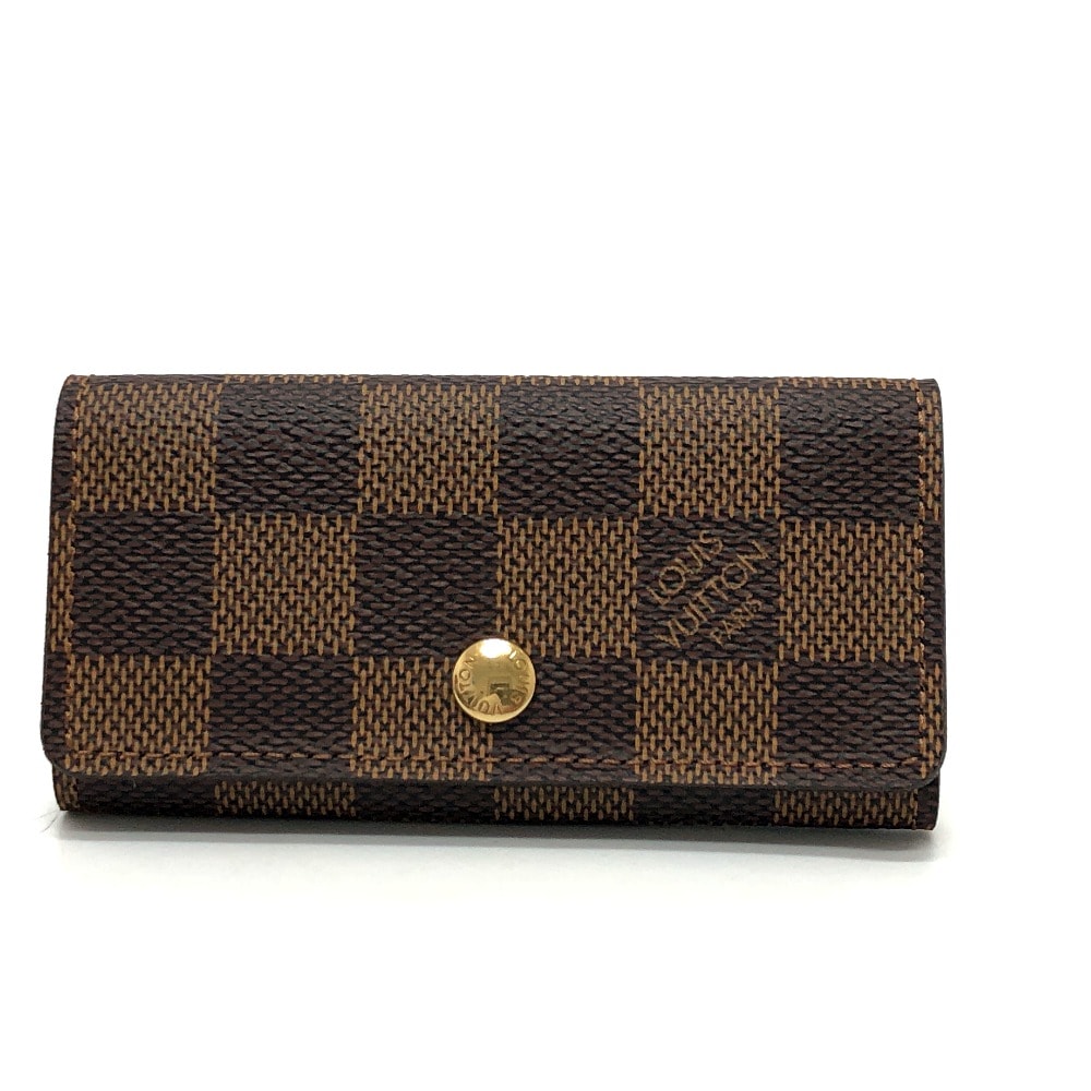 ルイヴィトン LOUIS VUITTON ミュルティクレ 4 N62631 4連キーケース キーケース 鍵入れ キーケース ダミエキャンバス ブラウン