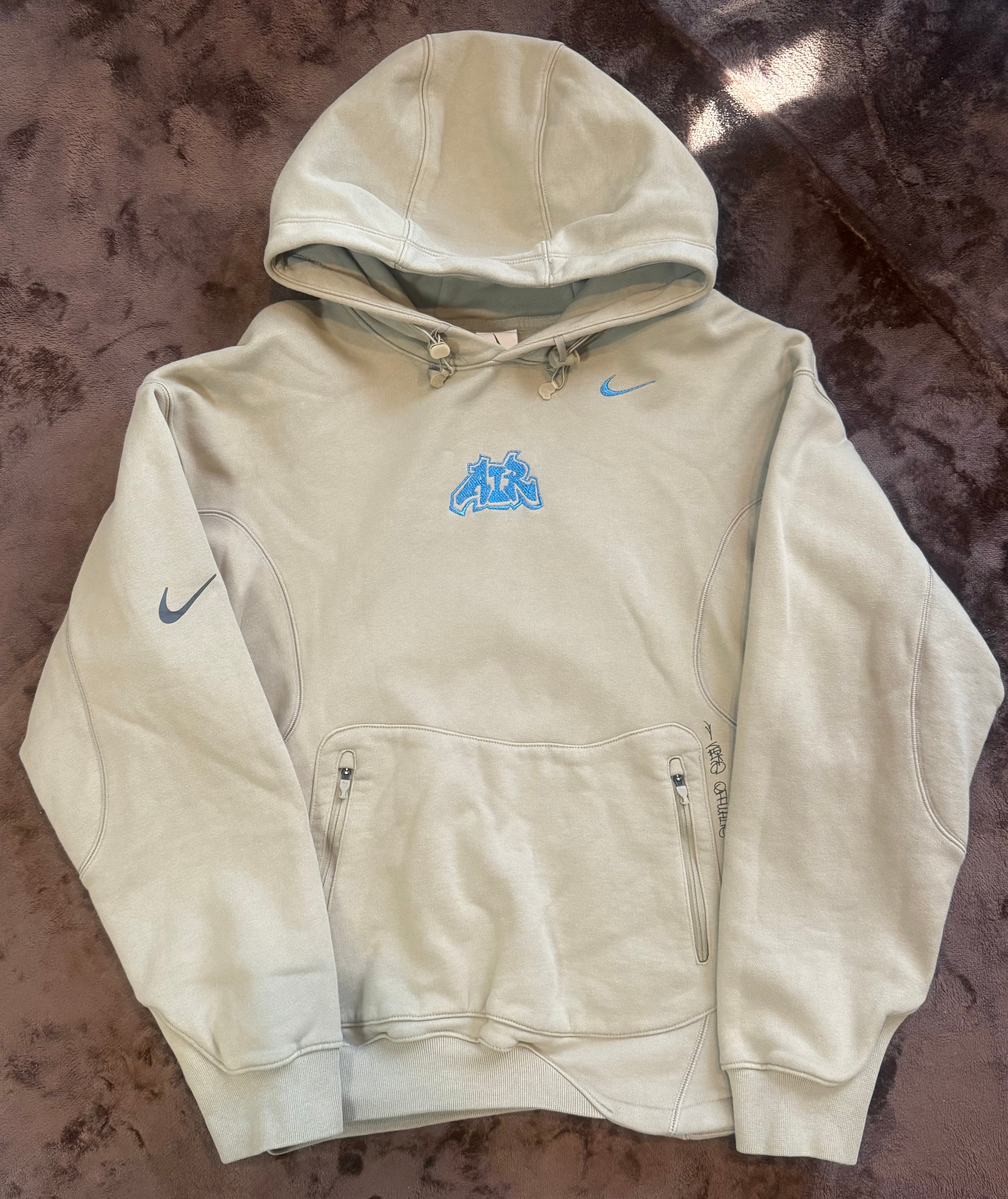 Nike x Off-White Men's Fleece Parka 006 "Khaki"