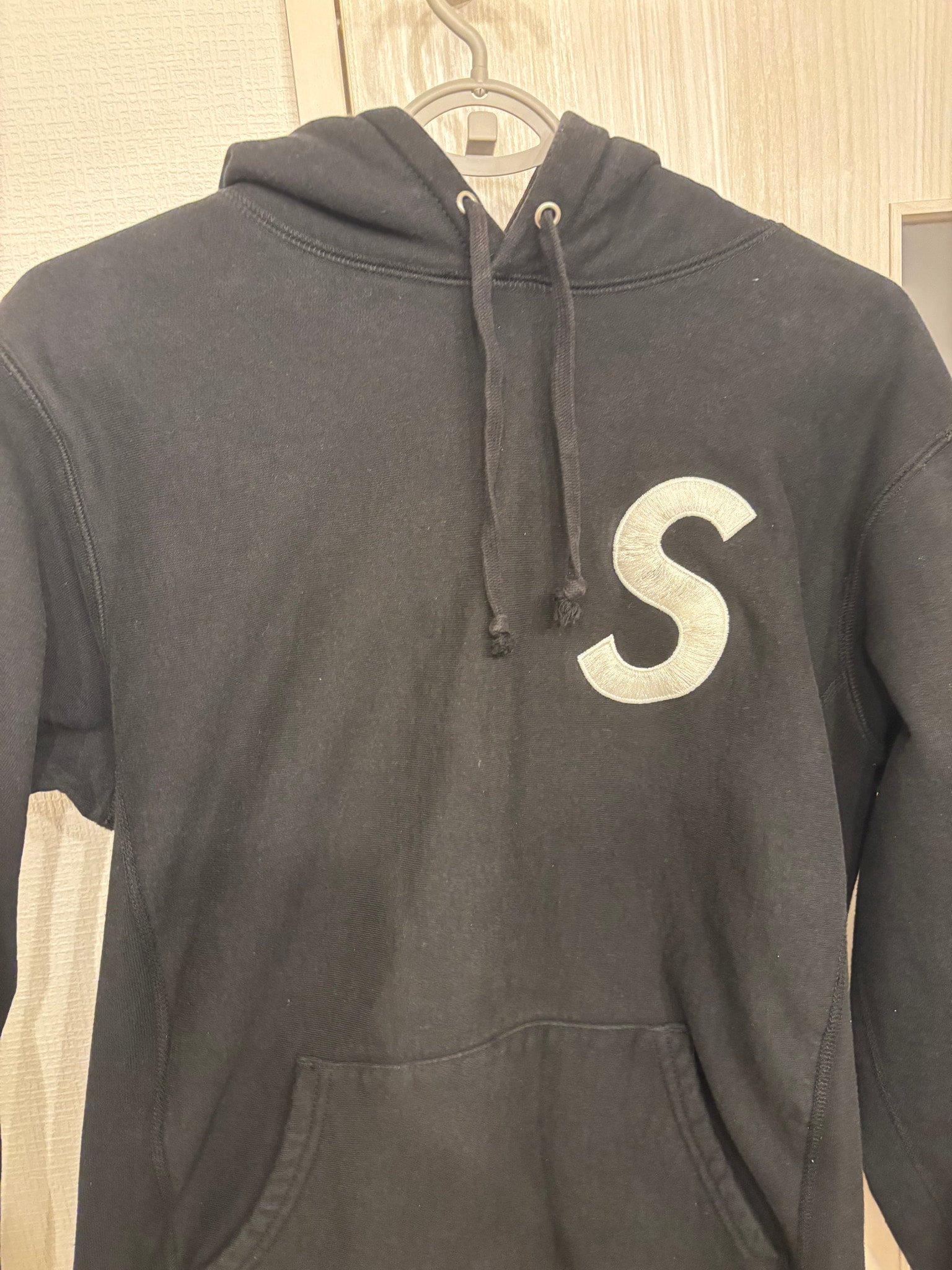 Supreme x Swarovski S Logo Hooded Sweatshirt "Black"