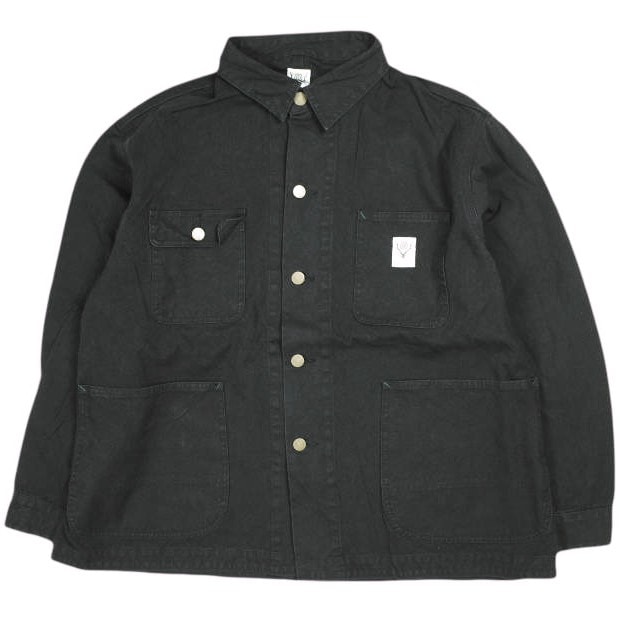 South2 West8 サウスツーウェストエイト S2W8 23SS 日本製 Coverall - 10oz Cotton Canvas 10オンスコットンキャンバス カバーオール MR725 M Black ジャケット アウター g25754