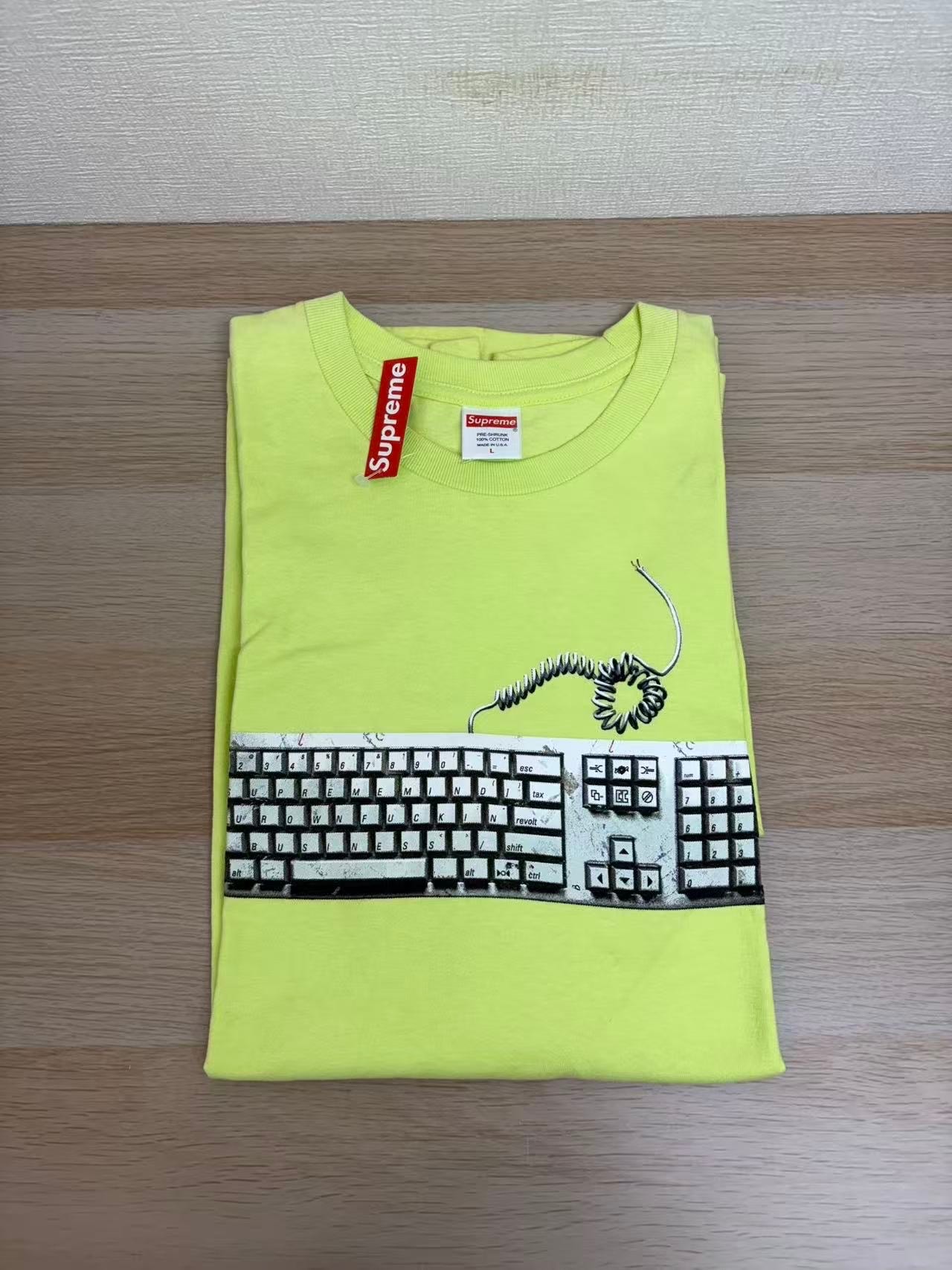 Supreme Keyboard Tee "Neon Green"