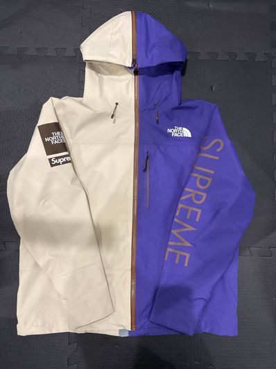 Supreme x The North Face Split Taped Seam Shell Jacket "Tan"