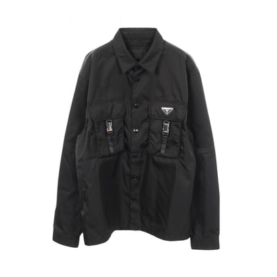 プラダ PRADA Re-Nylon シャツ 衣料品 アウター ナイロン メンズ ブラック系 SC548 【中古】