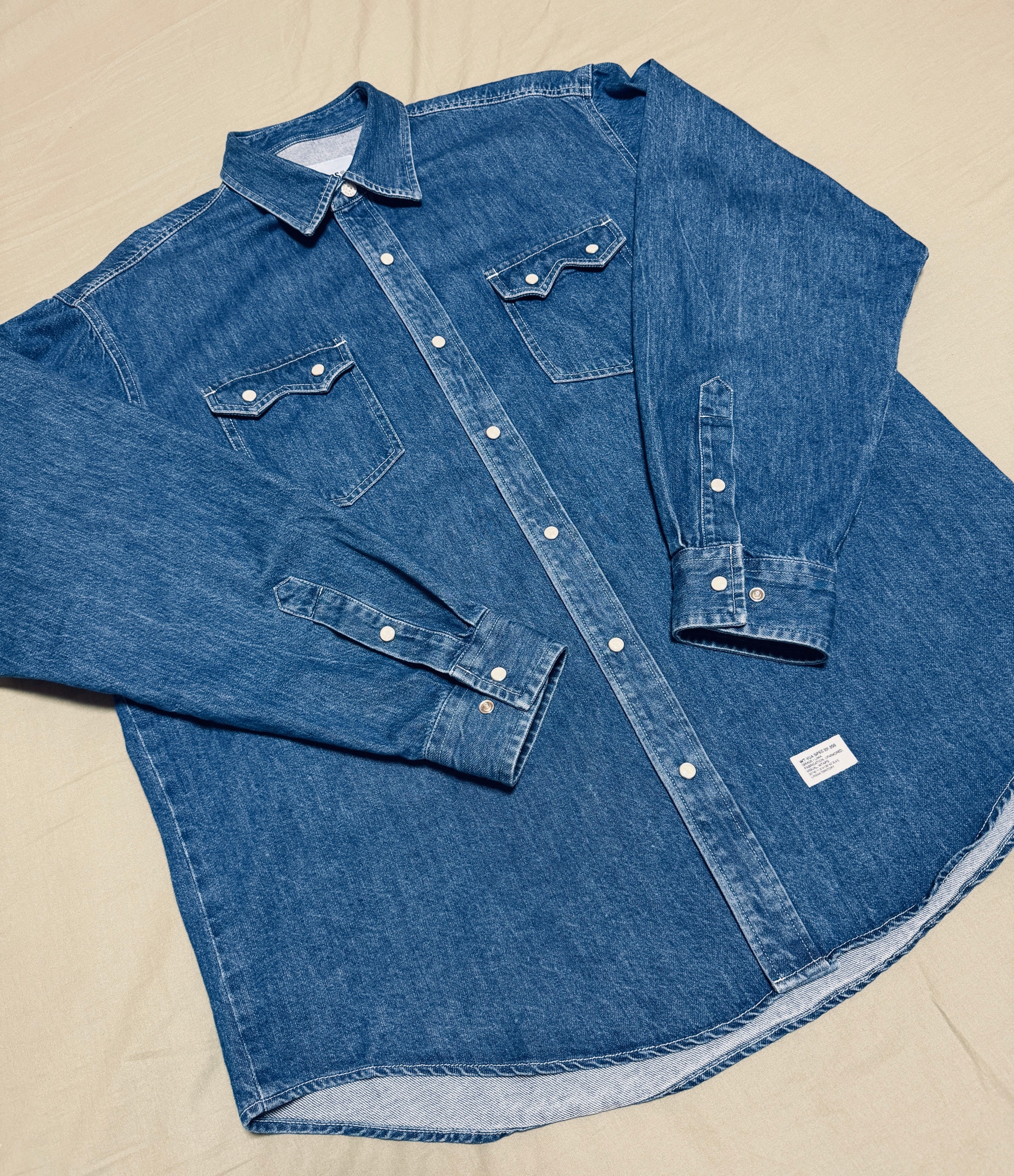 WTAPS Allman / LS / Cotton. Denim "Indigo"